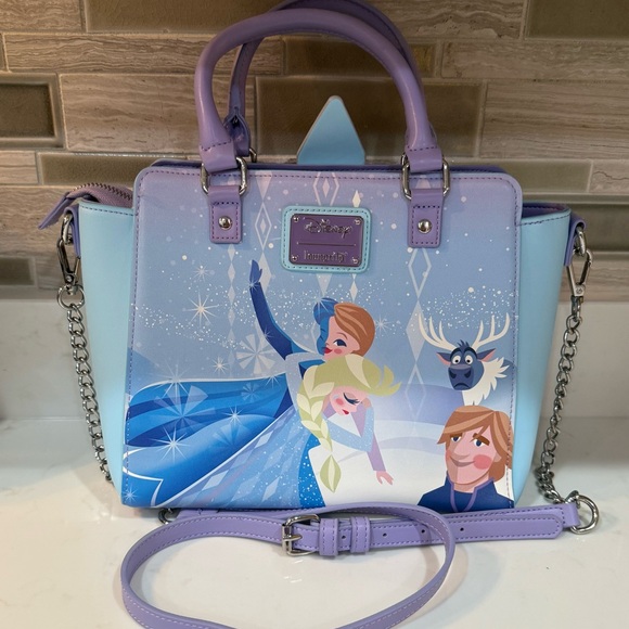 Loungefly Disney Frozen Princess Castle Crossbody Bag Purse - Picture 2 of 16